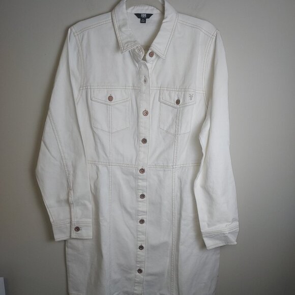 NWT FRYE long sleeve denim mini dress. - Picture 4 of 9